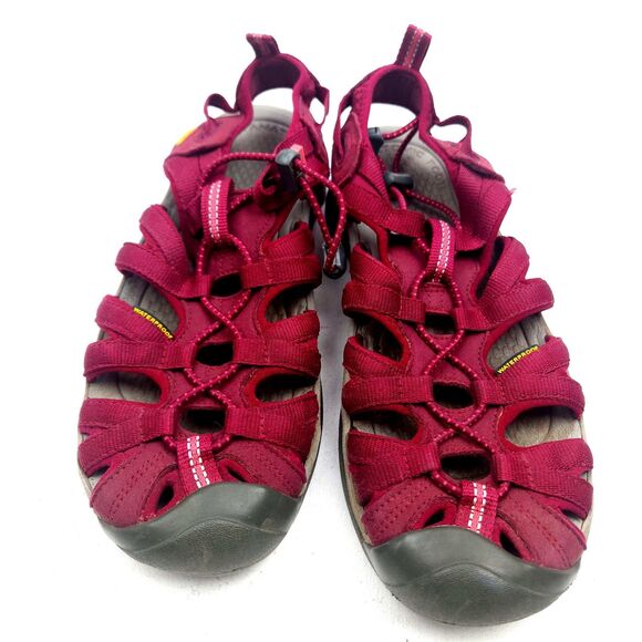 Keen Whisper Size 8 Red Waterproof Fisherman Suede Sandals - Picture 4 of 7